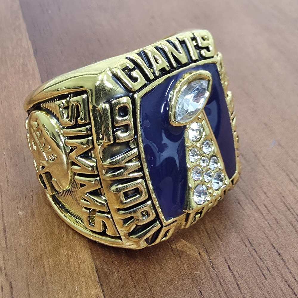 New York Giants Championship Ring Sz 11 Suoerbowl 1986 Simms Fan Edition